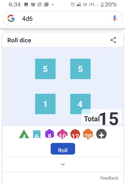 google roll a dice